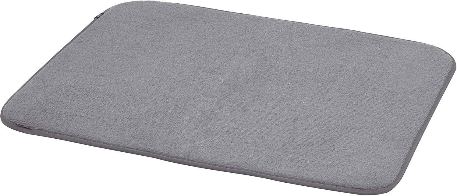 image:imageUmbra UDRY Rack and Microfiber Dish Drying MatSpaceSaving Lightweight Design Folds Up for Easy Storage Mini CharcoalGray