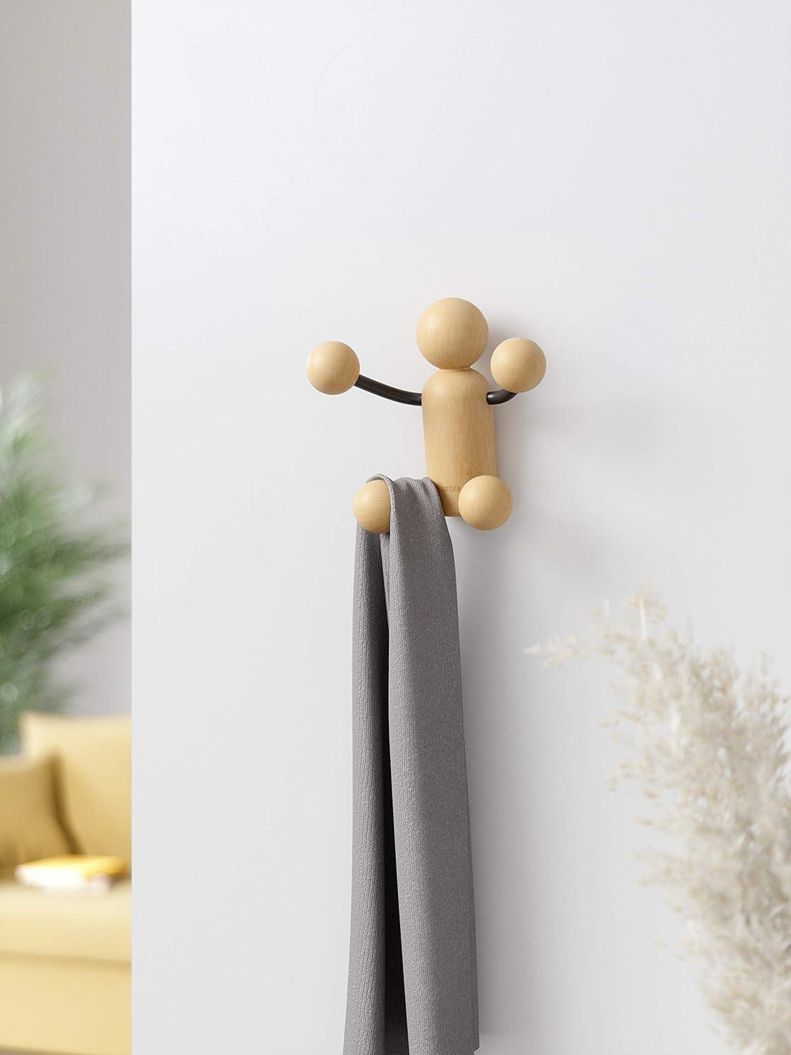 image:imageUmbra Woody Wall HookBlackNaturalBlackNatural