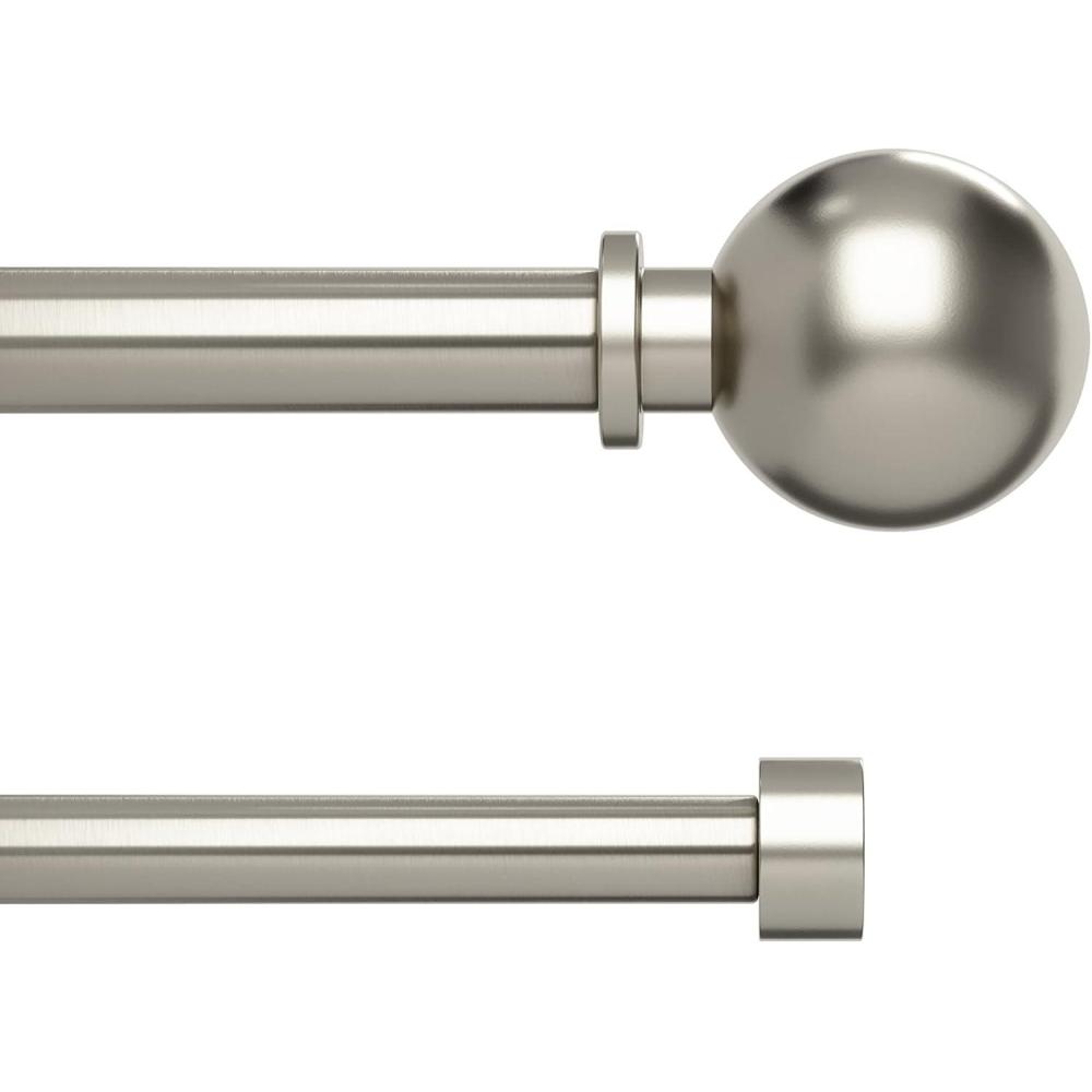 image:imageUmbra Bolas Double Curtain Rod NickelNickel