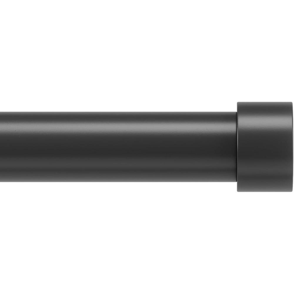 image:imageUmbra Cappa Modern 1 Curtain Rod Includes 2 Matching Finials Brackets amp Hardware BrassBlack