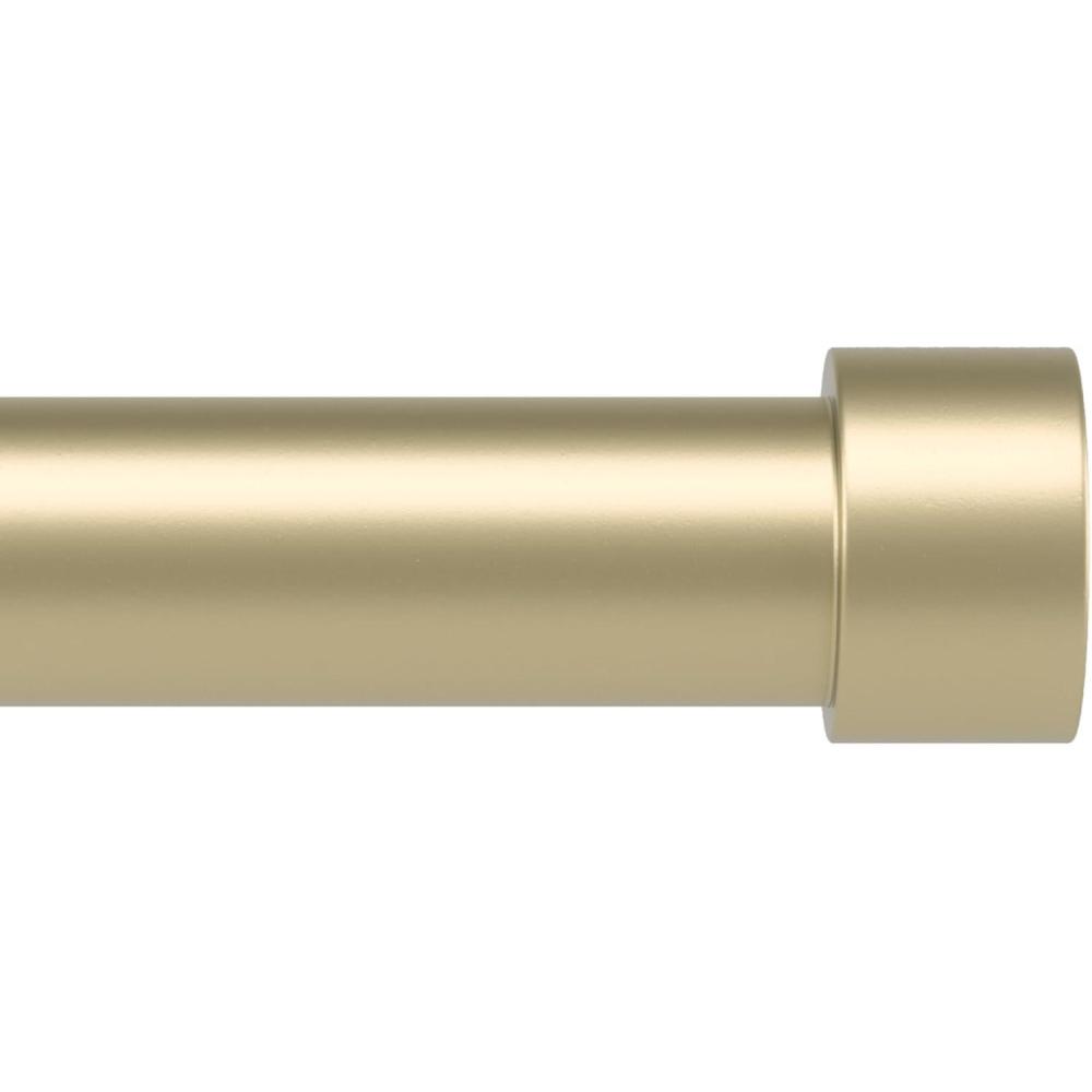 image:imageUmbra Cappa Modern 1 Curtain Rod Includes 2 Matching Finials Brackets amp Hardware BrassGold