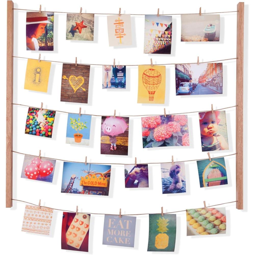 image:imageUmbra Hangit Photo Collage Fame DIY Picture Hangers Collage Picture Frames for Wall 26x30 WhiteNatural