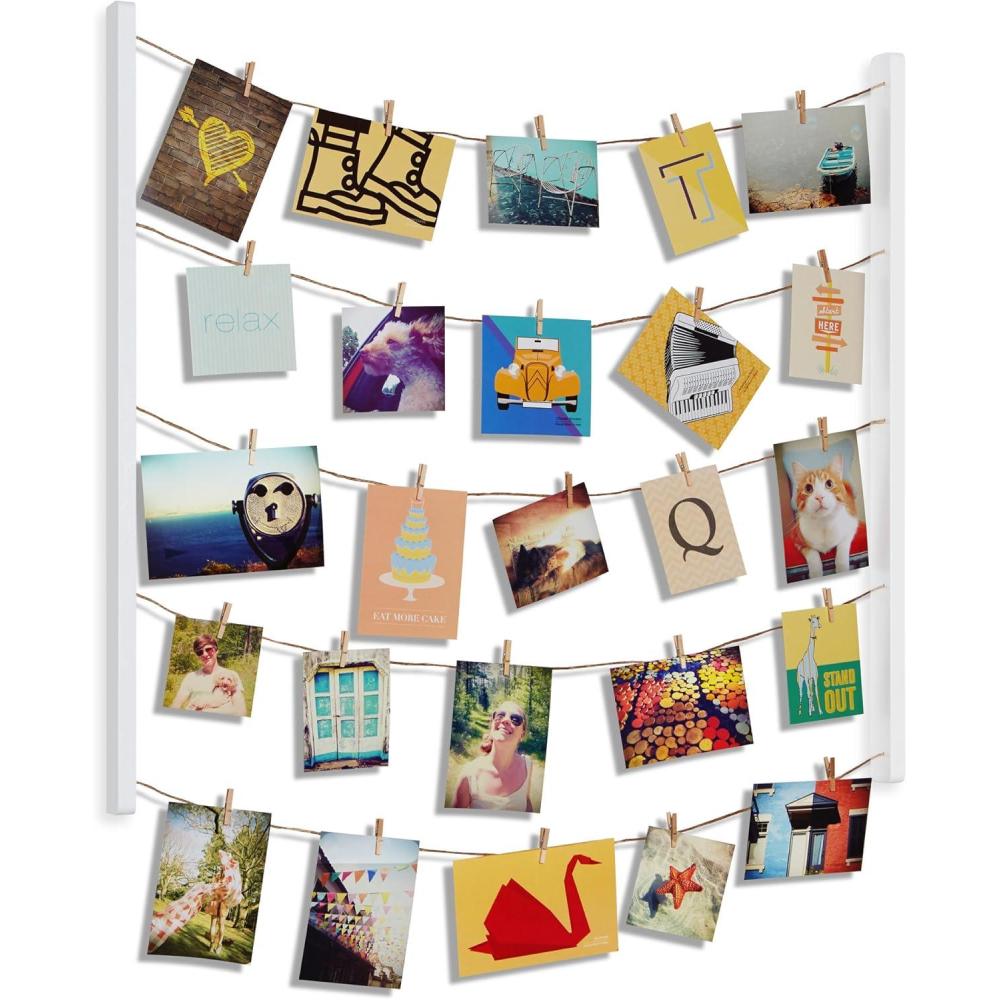 image:imageUmbra Hangit Photo Collage Fame DIY Picture Hangers Collage Picture Frames for Wall 26x30 WhiteWhite