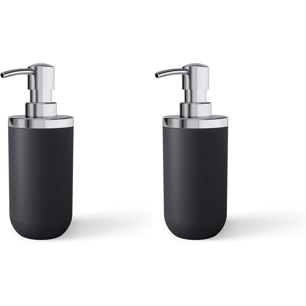 image:imageUmbra Junip Modern Resin Soap Pump ChromeBlack Pack of 2