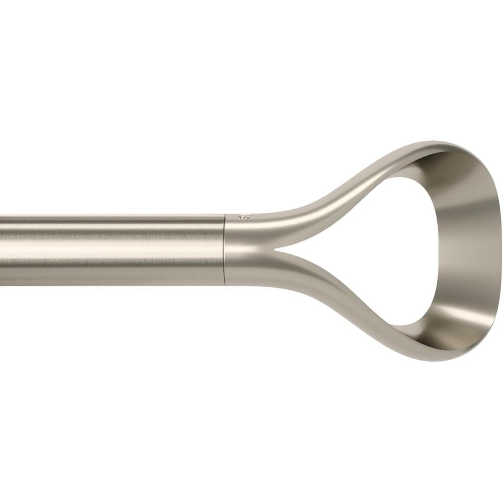 image:imageUmbra Loop 1Inch Diameter Curtain Rod 42 to 120Inch EcoFriendly NickelNickel