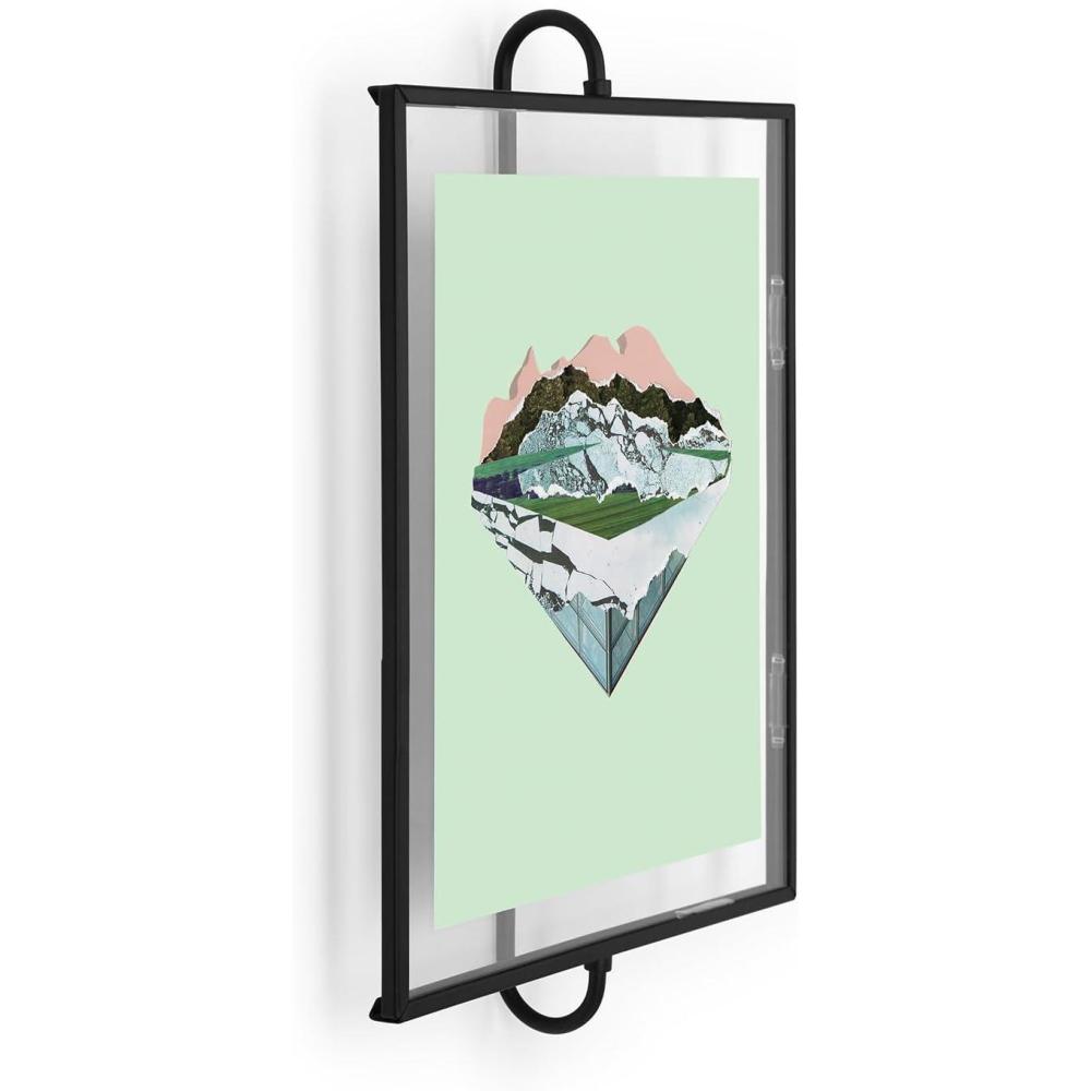 image:imageUmbra Phantom 8x10 Metal WallMount Picture Frame Floating Style Black8 x 10