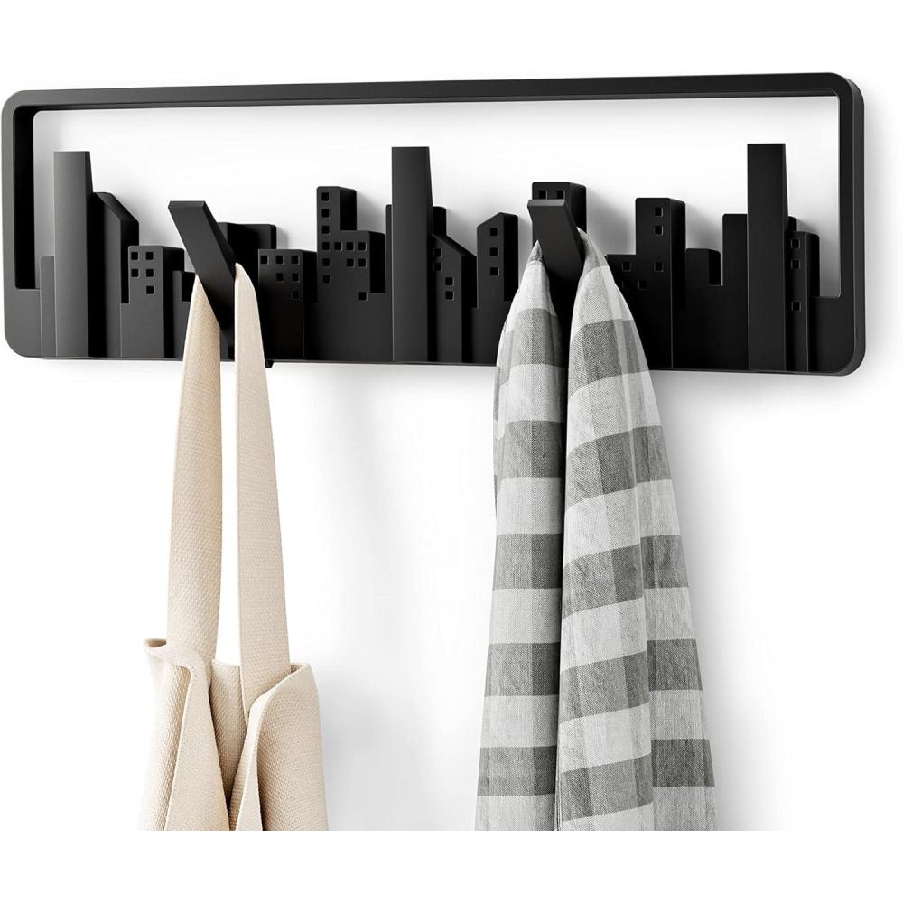 image:imageUmbra Skyline Wall Hook Wall Hooks That Double as Wall Art Black Model Number 318190040Black