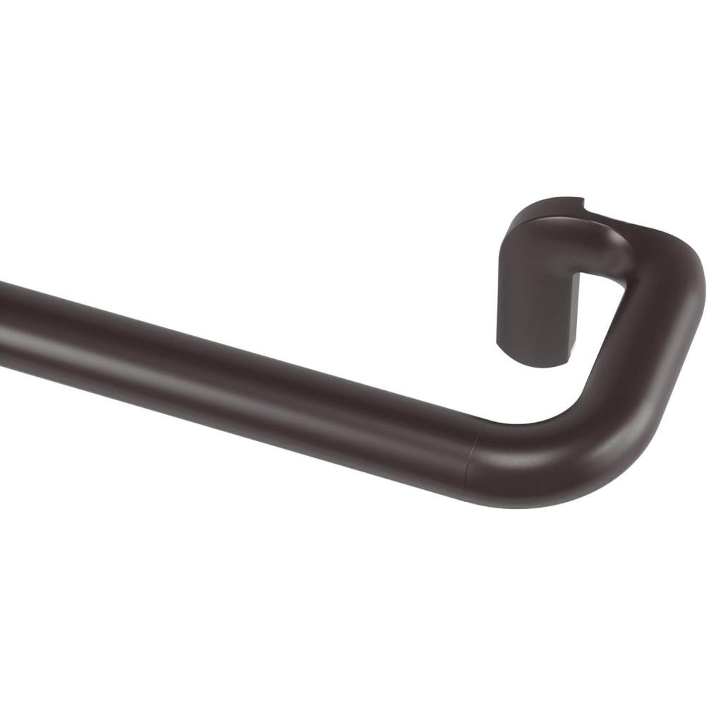 image:imageUmbra Twilight Curtain Rod Set  Wrap Around Design Ideal for Blackout or Room Darkening Panels 28 to 48 Inches NickelDark Bronze