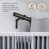 Umbra 1022629-411 Zen Curtain Rod, Nickel(Black)