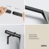 Umbra 1022629-411 Zen Curtain Rod, Nickel(Black)