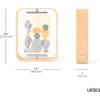 Umbra Bellwood 4×6 Desk Picture Frame – Double Sided Rotating Wooden Photo Frame with 360-Degree Pivot, Tabletop Display for Portrait or Landscape Photos – Black(Natural)