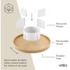 Umbra Bellwood Countertop Organizer, Natural/White(Natural/White)