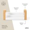 Umbra Bellwood Three-Tier Spice Shelf, Natural/White(Natural/White)