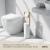 Umbra Bellwood Toilet Paper Stand Holder with Reserve Storage Compartment for 3 Rolls