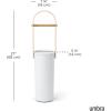 Umbra Bellwood Toilet Paper Stand Holder with Reserve Storage Compartment for 3 Rolls