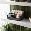 Umbra Bellwood Utensil Holder Kitchen Storage Organizer with Removeable Dividers, White/Natural(Black/Walnut)