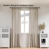 Umbra Blok Modern 1 Curtain Rod, Includes 2 Matching Finials, Brackets & Hardware, 36 to 72-Inch, Gunmetal(Gunmetal)