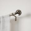 Umbra Blossom Curtain Rod for Windows, Adjustable 42″ to 120″, Nickel