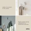 Umbra Buddy Wall Hooks – Decorative Wall Mounted Coat Hooks for Hanging Coats, Scarves, Bags, Purses, Backpacks, Towels and More, Set of 3, White(Gray)