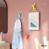 Umbra Buddy Wall Hooks – Decorative Wall Mounted Coat Hooks for Hanging Coats, Scarves, Bags, Purses, Backpacks, Towels and More, Set of 3, White(Red/Blue/Yellow)