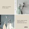 Umbra Buddy Wall Hooks – Decorative Wall Mounted Coat Hooks for Hanging Coats, Scarves, Bags, Purses, Backpacks, Towels and More, Set of 3, White(White)