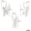 Umbra Buddy Wall Hooks – Decorative Wall Mounted Coat Hooks for Hanging Coats, Scarves, Bags, Purses, Backpacks, Towels and More, Set of 3, White(White)