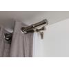 Umbra Cappa, 1-1/4” Front and ¾” Back Double Drapery Rod for Windows – 72 to 144” Double Drapery Rod, Nickel(72 to 144-Inches)