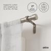Umbra Cappa Curtain Rod, Includes 2 Matching Finials, Brackets & Hardware, 36 to 66-Inches, Gold(Nickel)