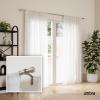 Umbra Cappa Curtain Rod, Includes 2 Matching Finials, Brackets & Hardware, 36 to 66-Inches, Gold(Nickel)