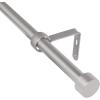 Umbra Cappa Curtain Rod, Includes 2 Matching Finials, Brackets & Hardware, 72 to 144-Inches, 2-Pack(72 to 144-inches)