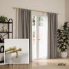 Umbra Cappa Double Curtain Rod, Includes 2 Matching Finials, Brackets & Hardware, 120 to 180-Inch, Black(Gold)