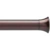 Umbra Chroma Tension Rod for Window, Adjustable 54″ to 90″, Black(Auburn Bronze)