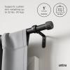 Umbra Cleo Curtain Rod, 36-66″, Black(Black)