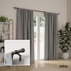 Umbra Cleo Curtain Rod, 36-66″, Black(Black)