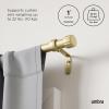 Umbra Cleo Curtain Rod, 36-66″, Black(Gold)