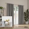 Umbra Cleo Curtain Rod, 36-66″, Black(Gold)