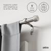 Umbra Cleo Curtain Rod, 36-66″, Black(Nickel)