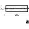 Umbra Cubiko Wall Mounted Modern, Sleek, Space-Saving Hanger with Retractable Hooks to Hang Coats, Scarves, Purses and More, 5, White(Black)