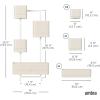 Umbra Cubiko Wall-Mount Planter with Four Adjustable Pots, Suitable for Indoor or Outdoor Use, Sand(Sand)