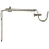 Umbra Curtain Rod Bracket – Adjustable Wall Bracket for Drapery Rod, Set of 2, Black(Nickel)