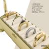 Umbra Dachsie Ring Holder – Gift for Weiner Dog Dachshund Doxie Lover – Jewelry Storage, Brass(Gold)