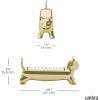 Umbra Dachsie Ring Holder – Gift for Weiner Dog Dachshund Doxie Lover – Jewelry Storage, Brass(Gold)