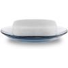Umbra Droplet Dish Container for Bathroom-Acrylic Holder for Bath Sink-Nicely Fits Into Amenity Tray and Holds The Soap Bar Preventing It from Dirt and Ensures Zero Waste, Denim, Soap Dish(Denim)