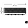Umbra Estique Entryway Organizer, Great for Storing Keys, Small Accessories, Mail, Wallets and More, Small, Black/Walnut