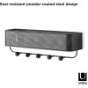Umbra Estique Entryway Organizer, Great for Storing Keys, Small Accessories, Mail, Wallets and More, Small, Black/Walnut
