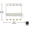 Umbra Estique Entryway Organizer, Great for Storing Keys, Small Accessories, Mail, Wallets and More, Small, White/Natural(White/Natural)