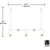 Umbra Estique Over The Door Coat Rack & Multi-Use Organizer, for Coats, Bags, Hats & More, White/Natural(White/Natural)
