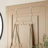 Umbra Estique Over The Door Coat Rack & Multi-Use Organizer, for Coats, Bags, Hats & More, White/Natural(White/Natural)