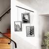 Umbra Exhibit Picture Frame Gallery Set, Adjustable Collage Display for 3 Photos, Prints, Artwork and More, Holds two 4×6 and one 5×7 Photos, Black(Black)