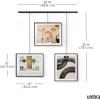 Umbra Exhibit Picture Frame Gallery Set, Adjustable Collage Display for 3 Photos, Prints, Artwork and More, Holds two 4×6 and one 5×7 Photos, Black(Black)